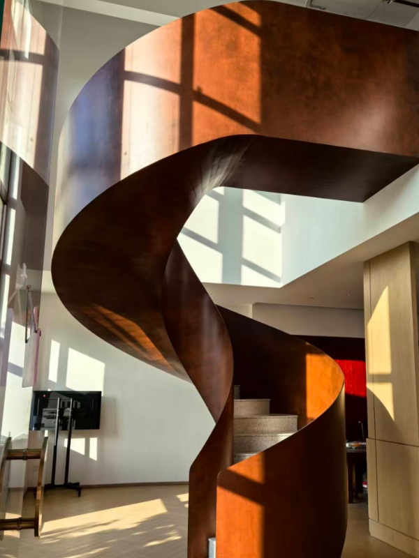 杭州临平婚庆公司展厅旋转楼梯工 